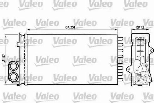 Valeo 883976 - Радиатор, охлаждение двигателя autospares.lv