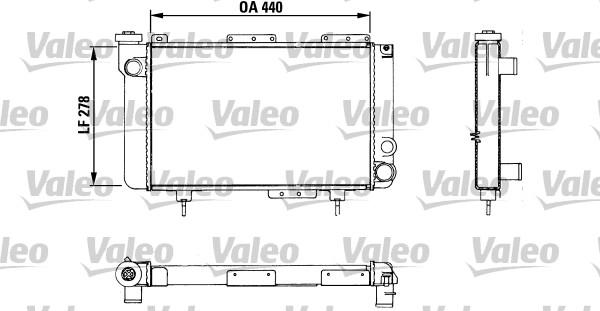 Valeo 883463 - Радиатор, охлаждение двигателя autospares.lv