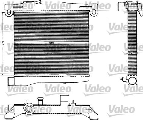 Valeo 883428 - Радиатор, охлаждение двигателя autospares.lv