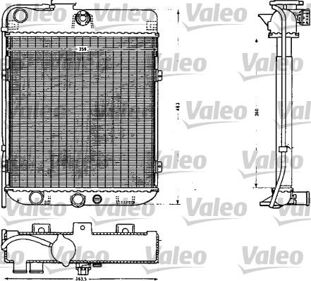 Valeo 883854 - Радиатор, охлаждение двигателя autospares.lv