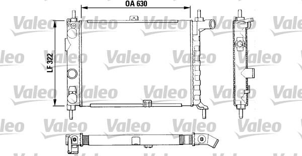 Valeo 883858 - Радиатор, охлаждение двигателя autospares.lv