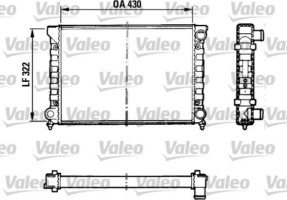 Valeo 883869 - Радиатор, охлаждение двигателя autospares.lv