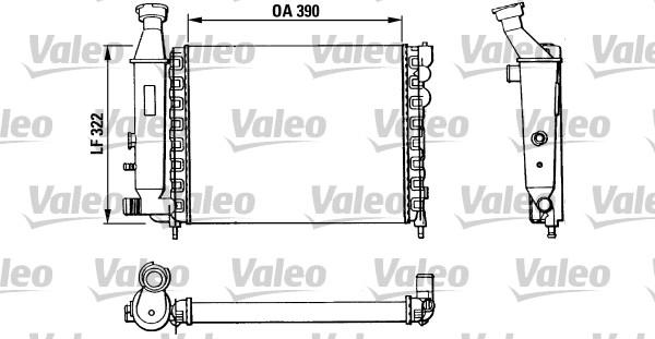 Valeo 883866 - Радиатор, охлаждение двигателя autospares.lv