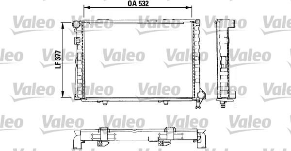 Valeo 883860 - Радиатор, охлаждение двигателя autospares.lv