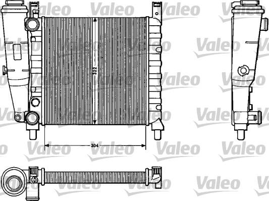 Valeo 883811 - Радиатор, охлаждение двигателя autospares.lv