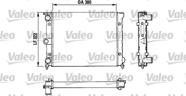 Valeo 883818 - Радиатор, охлаждение двигателя autospares.lv