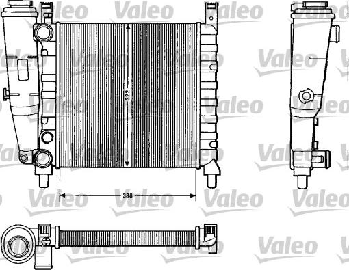 Valeo 883812 - Радиатор, охлаждение двигателя autospares.lv