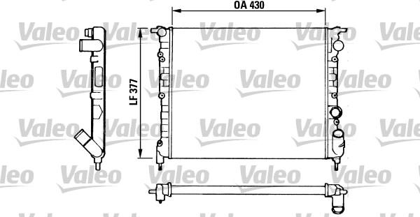 Valeo 883875 - Радиатор, охлаждение двигателя autospares.lv