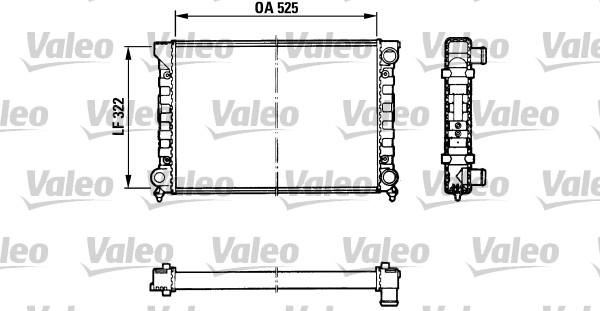 Valeo 883870 - Радиатор, охлаждение двигателя autospares.lv