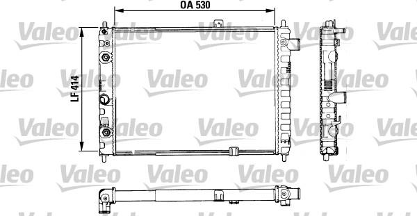 Valeo 883754 - Радиатор, охлаждение двигателя autospares.lv