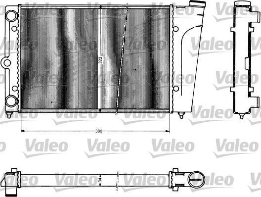 Valeo 883755 - Радиатор, охлаждение двигателя autospares.lv