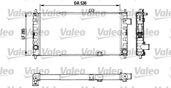 Valeo 883751 - Радиатор, охлаждение двигателя autospares.lv