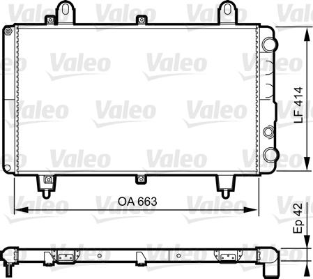 Valeo 883764 - Радиатор, охлаждение двигателя autospares.lv