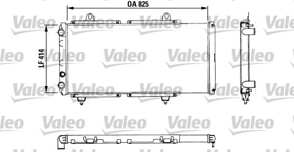 Valeo 883765 - Радиатор, охлаждение двигателя autospares.lv