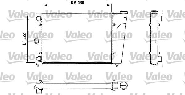 Valeo 883718 - Радиатор, охлаждение двигателя autospares.lv