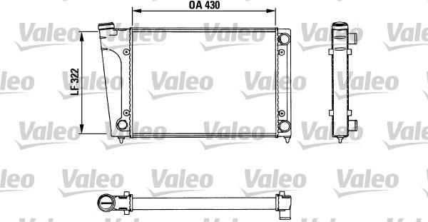 Valeo 883717 - Радиатор, охлаждение двигателя autospares.lv