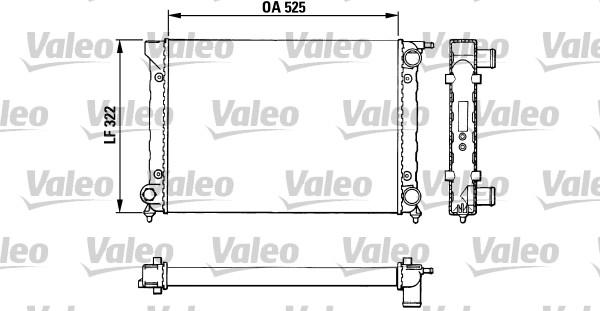 Valeo 883727 - Радиатор, охлаждение двигателя autospares.lv