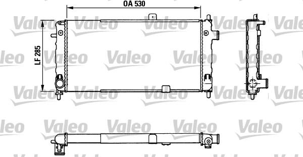 Valeo 883771 - Радиатор, охлаждение двигателя autospares.lv