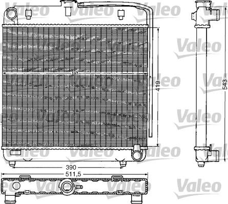 Valeo 883777 - Радиатор, охлаждение двигателя autospares.lv