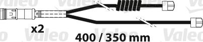 Valeo 882316 - Сигнализатор, износ тормозных колодок autospares.lv