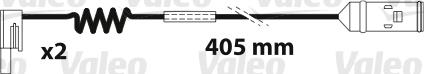 Valeo 882331 - Сигнализатор, износ тормозных колодок autospares.lv