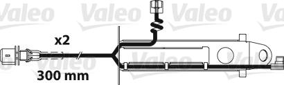 Valeo 882323 - Сигнализатор, износ тормозных колодок autospares.lv