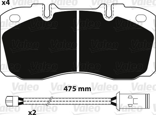 Valeo 882233 - Тормозные колодки, дисковые, комплект autospares.lv
