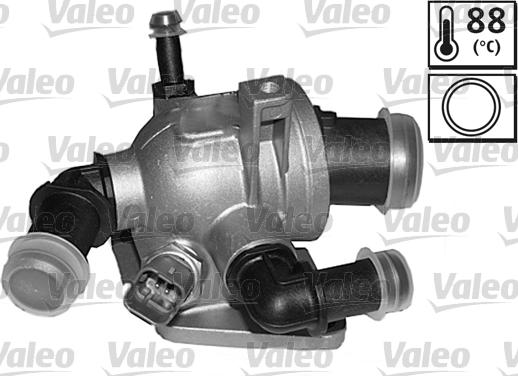 Valeo 820934 - Термостат охлаждающей жидкости / корпус autospares.lv