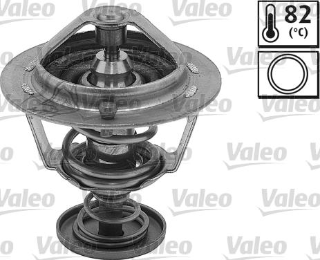 Valeo 820512 - Термостат охлаждающей жидкости / корпус autospares.lv