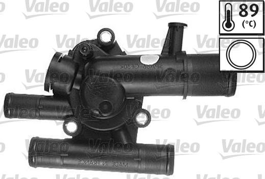 Valeo 820536 - Термостат охлаждающей жидкости / корпус autospares.lv