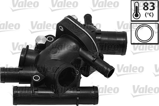 Valeo 820853 - Термостат охлаждающей жидкости / корпус autospares.lv