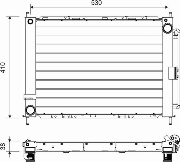 Valeo 822709 - Конденсатор кондиционера autospares.lv