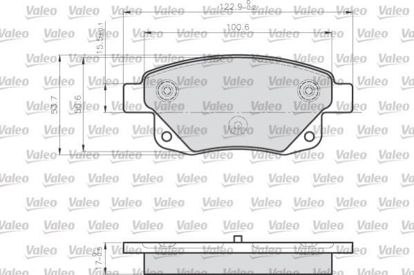 Valeo 872486 - Тормозные колодки, дисковые, комплект autospares.lv