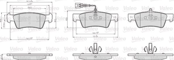 Valeo 872367 - Тормозные колодки, дисковые, комплект autospares.lv