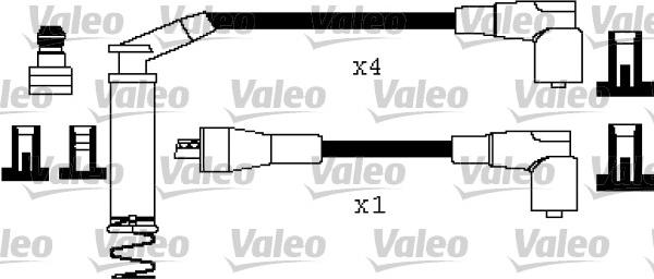 Valeo 346403 - Комплект проводов зажигания autospares.lv