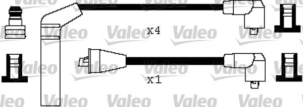 Valeo 346481 - Комплект проводов зажигания autospares.lv