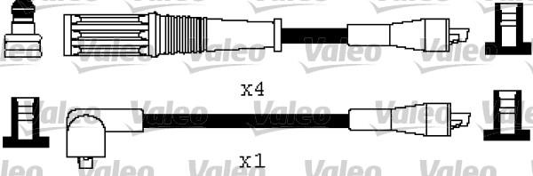 Valeo 346487 - Комплект проводов зажигания autospares.lv