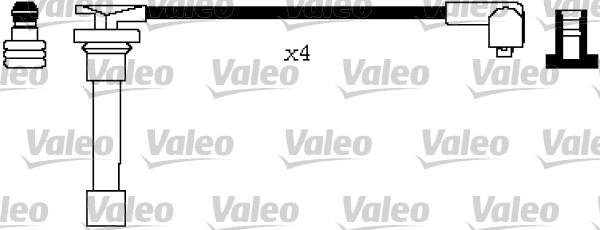 Valeo 346598 - Комплект проводов зажигания autospares.lv