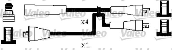 Valeo 346503 - Комплект проводов зажигания autospares.lv