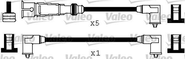 Valeo 346571 - Комплект проводов зажигания autospares.lv