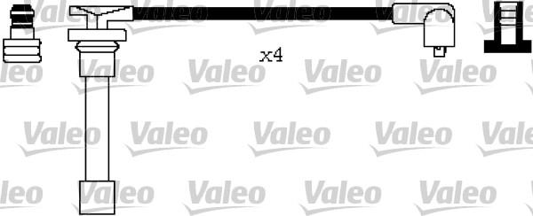 Valeo 346655 - Комплект проводов зажигания autospares.lv