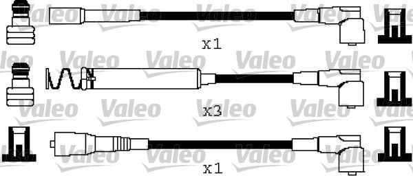 Valeo 346669 - Комплект проводов зажигания autospares.lv