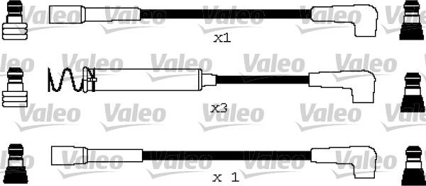 Valeo 346670 - Комплект проводов зажигания autospares.lv