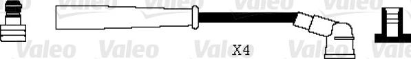 Valeo 346063 - Комплект проводов зажигания autospares.lv