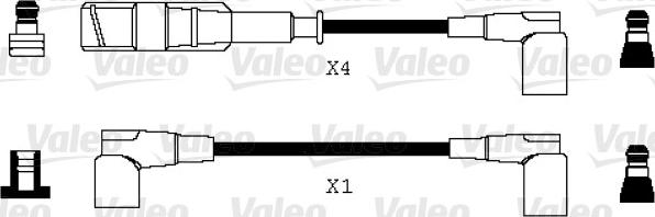 Valeo 346070 - Комплект проводов зажигания autospares.lv