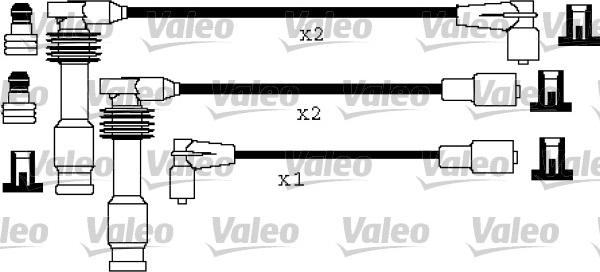 Valeo 346194 - Комплект проводов зажигания autospares.lv