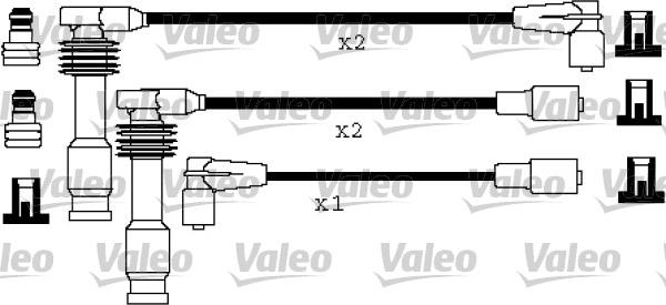 Valeo 346193 - Комплект проводов зажигания autospares.lv