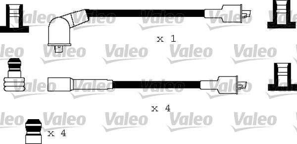 Valeo 346158 - Комплект проводов зажигания autospares.lv