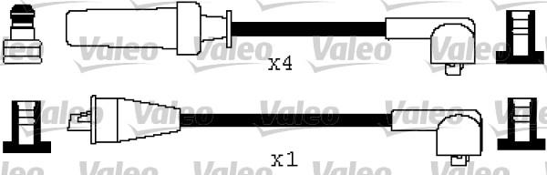 Valeo 346399 - Комплект проводов зажигания autospares.lv