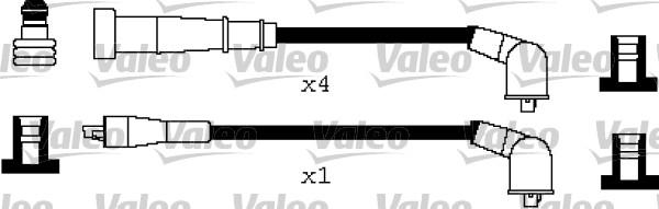 Valeo 346309 - Комплект проводов зажигания autospares.lv